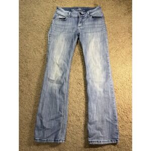 Wrangler Boot Cut Jeans Women 3x30 Light Blue Denim Low Rise Cowgirl Western